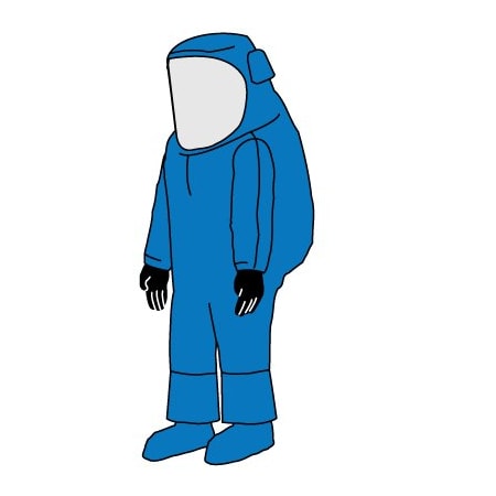 Kappler Disposable Training Suit, L/XL, Blue, 6 PK Z1B556XPLGXL